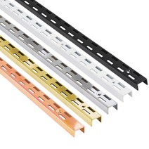 25피치 2줄 찬넬기둥 2400mm 벽선반 받침 지지대 인테리어 DIY 매장 진열 수납 디피, 브론즈