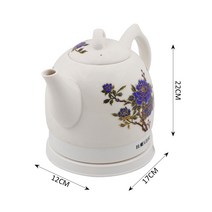 뜨거운 판매 세라믹 전기 주전자 가정용 전기 난방 자동 전원 끄기 도자기 냄비, 꽃들