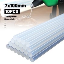 글루건 10/20/30/50Pcs 7x100mm 투명한 핫멜트 접착제 스틱 전기 총 크래프트 앨범 수리 도구 합금 액세서리, 03 30Pcs