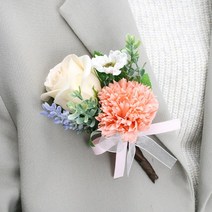 카네이션 코사지 고급 자석형 (8컬러), 08 핑크스카이
