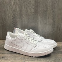 Jordan 조던 Air 1 로우 남성 골프화 사이즈 8 트리플 화이트 DD9315-101