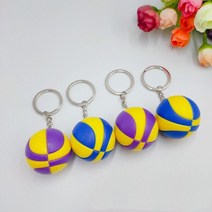 에어로그 공기주입식 팝업 에어텐트20pcs 테니스 가방 펜던트 플라스틱 미니 테니스 공 키 체인 작은 장식품 스포츠 광고, 배구