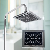 해바라기대헤드 사각 블랙_샤워헤드 해바라기수전 욕조, 단품
