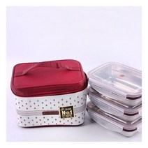 스텐락 사각 찬합 3단소