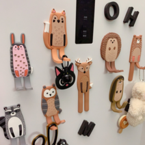 밀크 동물 강아지 고양이 냉장고 자석 후크 마그넷 차키 열쇠 현관키 가방 소품 마스크 걸이, 04_여리여리 고양이