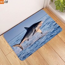 런닝머신매트 소음방지 홈짐 방음 매트 실내자전거 층간 Home Funny Shark Floor Mat 침실 복도 카펫 미끄, 14 Style N_04 150cm by 100cm