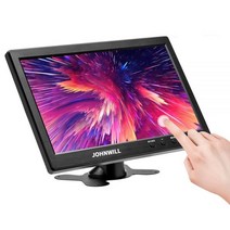 소형 모니터 LCD 포터블 10.1 "pc 1280X800 미니 TV 터치 컴퓨터 화면 PS3/PS4 라즈베리 파이 CCTV 비디오 입력 휴대용 모니터 스피커 포함, 러시아, 1280X800- With Touch