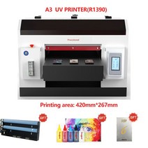네임스티커프린터 라벨기 휴대용 블루투스프린터 UV 프린터 A3 R1390 procolor 다기능 평판 인쇄 기계 A4, 02 A3 with 250ml ink_03 영국 플러그