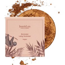독일 진앤렌 Jean & Len Bronzer Lazy Summer 젠틀 태닝 컨투어링 비건 쉬머 브론저 블러셔 파우더 8g, 3팩