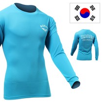아미캠프 쿨론 공군 티셔츠 하늘색 긴팔 밀리터리 기능성 군인 군용 티