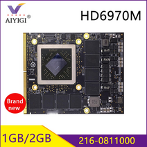 imac 27quot용 원본 a1312 radeon hd6970 hd6970m 2gb 109-c29647-00 비디오 그래픽 카드 216-0811000 100 잘 작동, 1GB 사용