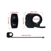 거제 Ebike 스위치 DK226 QD168 전조등 DR001 미등 경고등 방향 액세서리