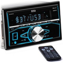 카오디오 BOSS Audio Systems 820BRGB 멀티미디어 카 스테레오 더블 딘 블루투스 오디오 핸즈프리 통화 MP3 플레이어 USB 포트 AUX 입력 AMFM 라디오 수, Stereo No CD