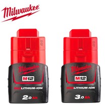 밀워키 정품 12V 배터리 M12B2 M12B3 리튬이온 M12배터리, 선택2 M12B3 12V 3.0Ah 배터리
