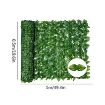 화단 경계 펜스문 밭 울타리 텃밭 분리대 조립식 옥상 미니 원목 펜스 인공 잎 개인 정보 보호 롤 벽 조경 개인 정보 보호 화면 야외 정원 장식 뒤뜰 발코니, 협력사, 0.5x1m