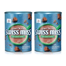 Swiss Miss 스위스미스 무설탕 핫초코 코코아 믹스 13.8oz(391g) 2개 No Sugar Added Hot Cocoa Mix