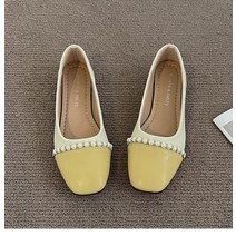 Z3JC 플랫 펌프스 스퀘어 여성 플랫