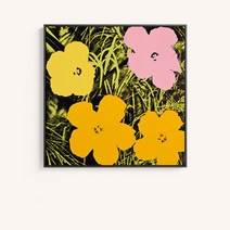 Andy Warhol 앤디워홀 작품 Flowers / 카페 거실에 걸면 좋은 그림액자 05, 화이트