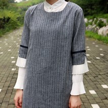 [동대문원단]스타일 봄가을용 스판 줄지원단 링클프리, 보카시네이비