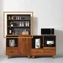 다크 심플 엔틱 주방 수납 상부장 890mm/ 키친 선반 정리 보조 붙박이 가구
