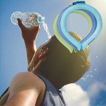아이스 넥쿨러 쿨 스카프 목도리 목수건 넥쿨링튜브, 노랑, M