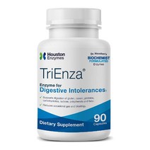 Houston Enzymes 휴스턴 효소 TriEnza 소화효소 폴리페놀 펩티다제 자일라나아제 아밀라아제 프로테아제 6.0 글루코아밀라아제 락타아제 셀룰라아제 90 캡슐