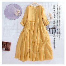 린넨 77사이즈 중년여성원피스 엄마 여름 50대 빅사이즈 원피스