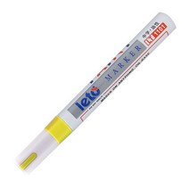 자동차 셀프도색 휠 부분도색 LT1101 화이트 타이어 페인트 마커 펜 방수 영구 바이크 오토바이 트레드용 고무 금속, [08] YELLOW