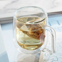 홈카페 내열 이중 유리컵 커피잔 찻잔 물컵 250ml, 단품, 제품선택:TDY 내열 유리컵(둥근형)