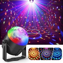 디스코 라이트 Fooxon 사운드 활성화 DJ 디스코 라이트 회전 볼 라이트 5W 8 모드 RGB LED 스테이지 라이트 야외 휴일 댄스 파티 생일 DJ 바가라오케 크리스마스 웨딩 쇼 클럽 펍