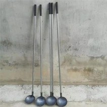 슬래그 제거 하수구청소 맨홀집게 오수관 뚫기 준설용, 플랫 핸들 23CM 스푼 헤드구멍 있음