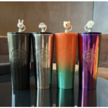 [스타벅스 직구] 스타벅스 빨대 텀블러 스테인리스 콜드컵 710 ml, 오로라퍼플710ml