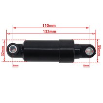 바이크 오토바이용품 범용 유압 충격 흡수 장치 110mm 검정 모두 포함 된 전기 스쿠터 방진 액세서리, 한개옵션0
