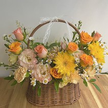 부산꽃집 오렌지옐로우색감 사상구꽃배달 서면꽃바구니 생신선물, 정관읍