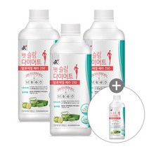 두리농산 펫슬림 다이어트 알로에겔 베라250 3병+1병증정(총4병), 선택완료, 단품없음, 1000ml