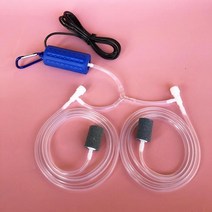 고압펌프 수중 가압 워터 양수기 기름 더블 에어 스톤 음소거 usb 충전 공기 펌프 에너지 절약 물고기 탱크 액세서리와 미니 가정용 수족관 산소 펌프, 진한 파란색