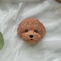 푸들/말티푸/말티즈 차량용 석고방향제 디퓨저, 화이트, 연꽃