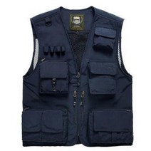 낚시복 낚시 조끼 남 전술 어부 조끼 포켓 기능 조끼 여름 사진사 의류 다용도 카고, 02 블랙