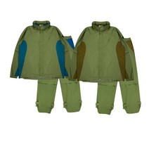 아리체 남성 비옷 상의 하의 세트 방수 우의 골프 필드 라운딩, 카키