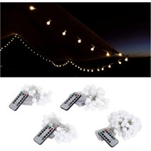 꼬마전구 차박 캠핑전구 파티라이트 LED원형논네온, 30구 3미터