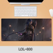 게이밍 장패드 롤 LOL 디자인 마우스 패드 79종 시리즈 리그 오브 레전드 장패드 3-4mm 두께, LOL-300, 900*300*4mm
