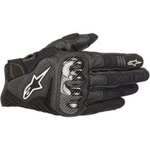 Alpinestars 블랙/화이트 Sz L 알파인스타 SMX-1 에어 V2 통기성 가죽 오토바이 장갑 170089, Small, Black / White