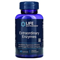 라이프익스텐션 엔자임 효소 Extraordinary Enzymes 60캡슐 프로테아제
