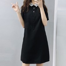 보헤미안 원피스 쿠가 여름 첫사랑 클래식 슬림핏 프렌치 스윗 카라넥 178 2753973537
