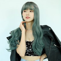 가발매니아 미드나잇 클래식그린 뿌염 69cm 더썸위그 통가발(하이소프트사), 클래식그린(뿌염)