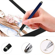 갤럭시탭A 8.0 2019 SM-T290 T295 3mm 얇은 초미세 터치펜, 1개, 블랙