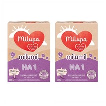 Milupa 밀루파 밀루밀 HA1 아기 분유 milumil infant formula 600g 2팩, 1세트