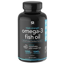 스포츠리서치 오메가3 피쉬 오일 1250mg 180캡슐, 180정