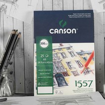 [캔숀]1557 1면제본드로잉북 CA1557-PD200A3200g A3, 단품, 25매