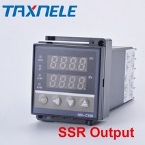 온도조절기 자동온도조절기 전기판넬온도조절기 디지털 PID 온도 컨트롤러 REX-C100 REX C100 조절기 + 40DA SSR 릴레이 K 열전대 1m 프로브 RKC, CHINA_C100 SSR Output, [02] C100 SSR Output